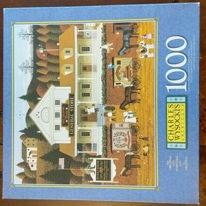 Charles Wysocki Americana Treehopper's General Store 1000 piece jigsaw puzzle